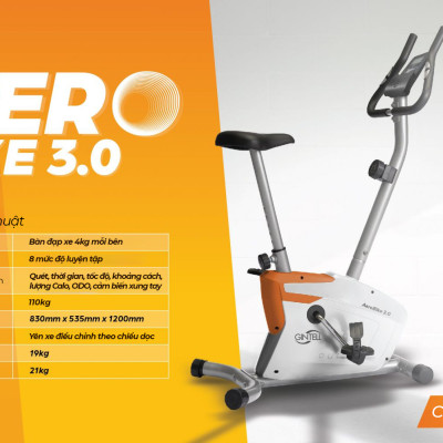 |GIÁ SỐC| Xe Đạp Tập GINTELL - AERO BIKE 3.0 Chính Hãng | 1 Năm Bảo Hành