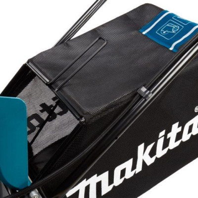 MÁY CẮT CỎ ĐẨY MAKITA DÙNG PIN 18V+18V 5.0AH DLM533PT4 (02 PIN 18V 5.0AH 01 ĐẾ SẠC NHANH) - HÀNG CHÍNH HÃNG