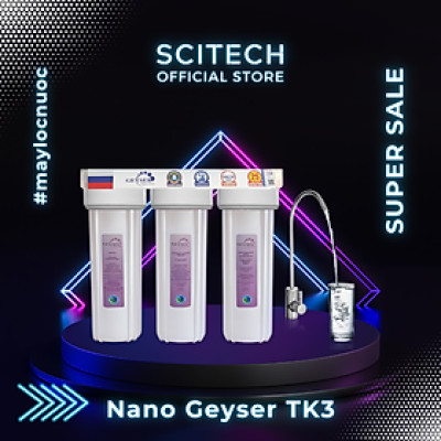 Máy lọc nước Nano TK by Scitech (Không dùng điện, không nước thải, 3 đến 9 cấp lọc) - Hàng chính hãng