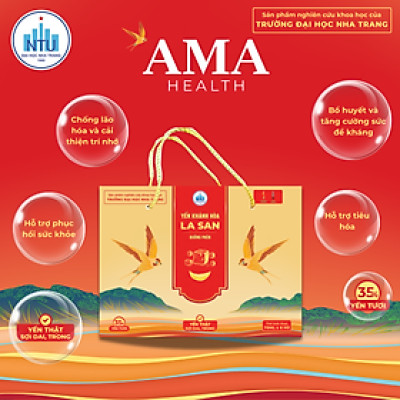 [CÓ 35% YẾN TƯƠI] Xách Yến Khánh Hòa La San Đường Phèn 1 xách x 6 hũ