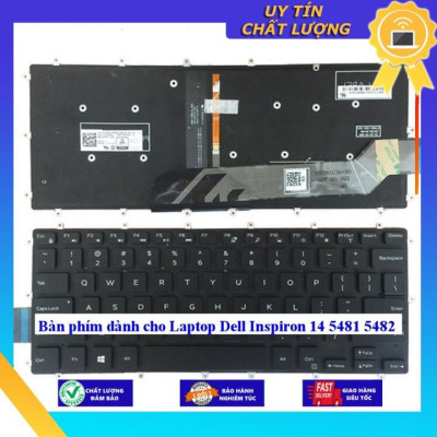 Bàn phím dùng cho Laptop Dell Inspiron 14 5481 5482 - Hàng Nhập Khẩu New Seal