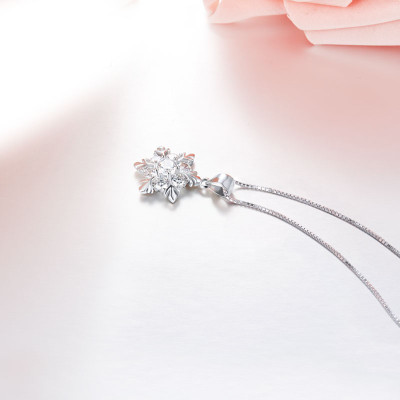 Dây Và Mặt Dây Chuyền Bạc Hiểu Minh DMD077Y bông tuyết