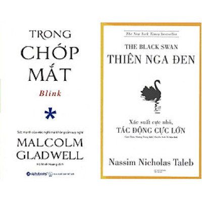 Bộ Sách Về Tư Duy Cực Kỳ Thú Vị ( Trong Chớp Mắt + Thiên Nga Đen ) tặng kèm bookmark Sáng Tạo