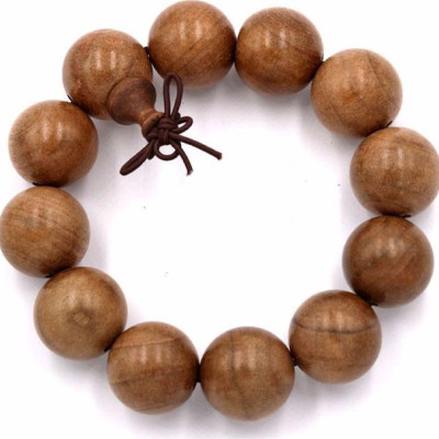 Vòng tay chuỗi hạt gỗ Thủy tùng vàng 20 ly