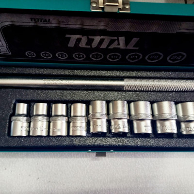 BỘ 10 ĐẦU TUÝP 1/2 INCH TOTAL THTL121101 - HÀNG CHÍNH HÃNG