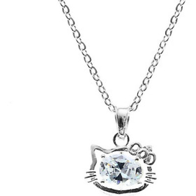 Dây Và Mặt Dây Chuyền Bạc Hiểu Minh DMD348S Mèo Kity