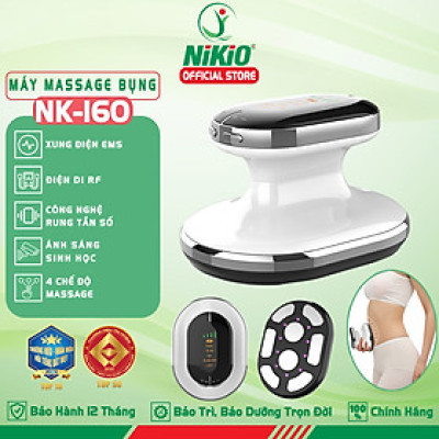 Máy Massage Bụng Cầm Tay Nikio NK-160 - Công Nghệ Sóng RF, EMS Giúp Săn Chắc Body