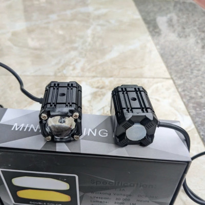 Đèn Trợ Sáng Bi Cầu 2 Màu Cốt Pha, Mẫu Mới Hàng VIP - Bản Đặc Biệt 4 Chế Độ: Ánh Sáng Đỉnh Cao