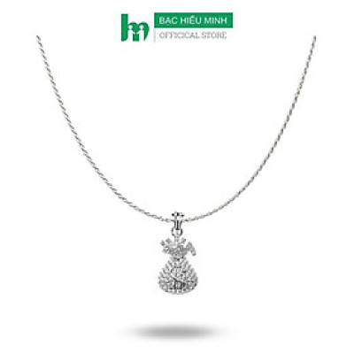 Dây Chuyền Vòng Cổ Nữ Bạc Ta Túi Tiền Tài Lộc BẠC HIỂU MINH DMD487