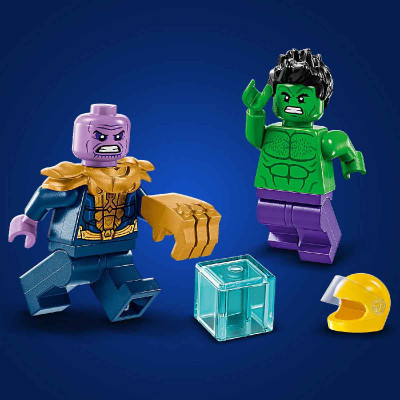 Đồ Chơi Lắp Ráp Xe Tải Hulk Đối Đầu Thanos LEGO SUPERHEROES 76312 (229 chi tiết)