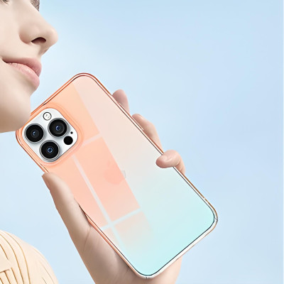 Ốp lưng chống sốc đổi màu cho iPhone 14 Pro Max (6.7 inch) hiệu Memumi Rainbow Iridescent Case thiết kế mặt lưng đổi màu theo góc nhìn, chống sốc cực tốt, chất liệu cao cấp - hàng nhập khẩu