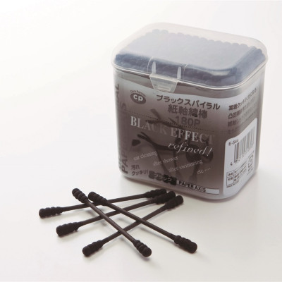 Combo bấm móng tay bằng thép không gỉ + hộp 180 chiếc tăm bông tai than hoạt tính - made in Japan