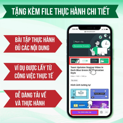 Sách 21 Ngày Làm Chủ Canva, Xuất Bản Chính Hãng, In Màu, Tặng Kèm Video Hướng Dẫn, Quyển 2