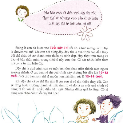 Cẩm Nang Bé Gái Tuổi Dậy Thì - Quyển 1: 160 Câu Hỏi - Đáp Về Sinh Lí Bạn Gái Tuổi Dậy Thì (Tái Bản 2019)