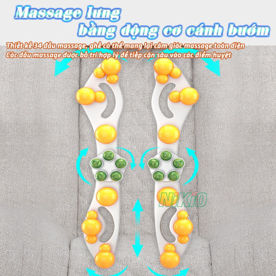 Ghế Massage Toàn Thân Nikio NK-155 - Kỹ Thuật Mát Xa Shiatsu Nhật Bản, Xoa Bóp Chuyên Sâu, Công Nghệ Rung Tần Số Cao Kết Hợp Nhiệt Hồng Ngoại Tân Tiến - Ghế Bập Bênh Thư Giãn, Giảm Stress Tại Nhà - Cải Thiện Sức Khỏe Và Chất Lượng Giấc Ngủ