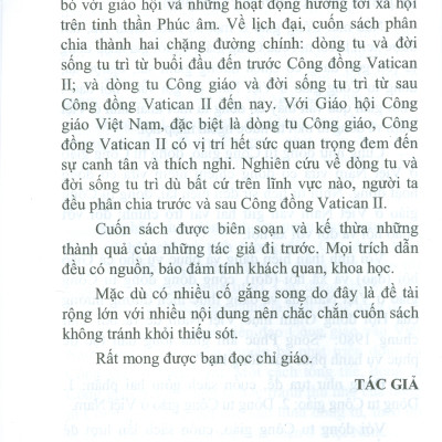 Dòng Tu Và Dòng Tu Công Giáo Ở Việt Nam - Những Kiến Thức Cơ Bản