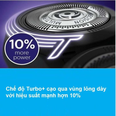 Máy cạo râu khô và ướt cao cấp Philips S5370/04 có đầu tỉa để tỉa tóc mai và ria mép - Hàng nhập khẩu