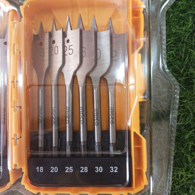 BỘ MŨI KHOAN GỖ ĐẦU DẸP 12 CHI TIẾT 6-32MM INGCO AKDL1201 - HÀNG CHÍNH HÃNG