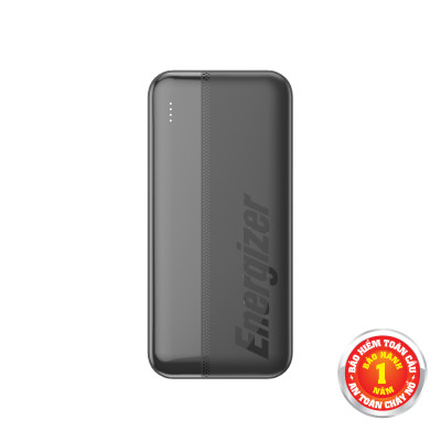 Sạc dự phòng Energizer 10,000mAh /3.7V Li-Polymer UE10050CCBK, công suất 15W đa cổng - Hàng chính hãng