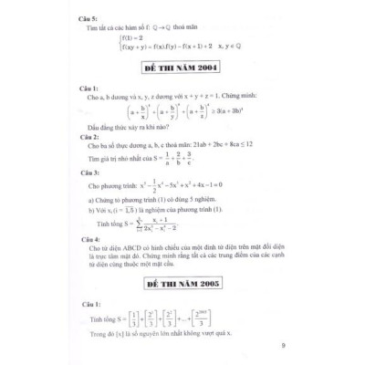 Sách - Tuyển tập 25 năm đề thi Olympic 30 tháng 4 Toán học 11 (1998 - 2019)