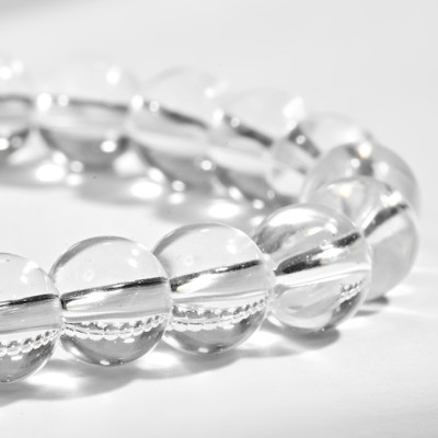 Vòng Tay Đá Thạch Anh Trắng Phối Bàn Tay Hamsa Bạc Ngọc Quý Gemstones