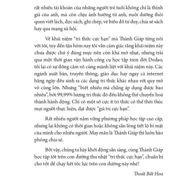 Tri Thức Cực Hạn - Tối Ưu Hóa Kĩ Năng Học Tập Và Quản Lí Tri Thức Cá Nhân