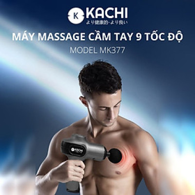 Máy massage cầm tay Kachi MK377 với 9 cấp độ rung - hàng chính hãng