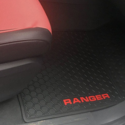 Thảm sàn, lót sàn cao su không mùi Cao cấp dành cho xe Ford Ranger 2016-2018