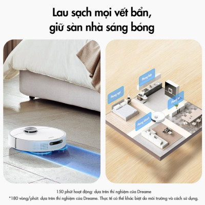 Robot Hút Bụi Lau Nhà Dreame L10 Prime Giặt Giẻ Tự Động 4000 Pa - Hàng Chính Hãng