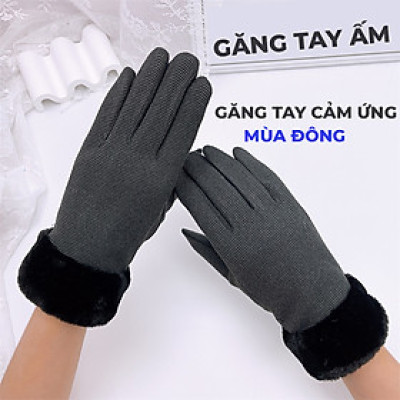 Găng Tay Lót Nhung Cao Cấp Hàn Quốc Dày Dặn Ấm Áp Cảm Ứng Màn hình Smart Phone - Sang Xịn Mịn Cho Quý Cô M6