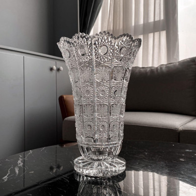 Lọ hoa pha lê Bohemia 35,5cm Hàng chính hãng