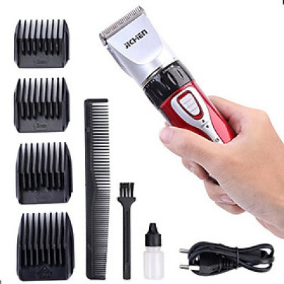 Tông Đơ Cắt Tóc JiChen 0817 - Tông Đơ Hớt Tóc An Toàn Cho Bé (Sạc Pin Không Dây + Lược)