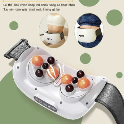 Máy Massage Bụng Cao Cấp Nikio NK-166DC - Công Nghệ Xoa Bóp Kết Hợp Nhiệt Hồng Ngoại, Động Cơ Matxa Kép, 3 Cường Độ Tùy Chỉnh, Pin Sạc Tiện Mang Đi Xa