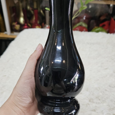 BÌnh hoa sơn mài - Bình bầu có đế size 24x10 cm cắm hoa, trang trí kệ, bàn làm việc, quà tặng ý nghĩa