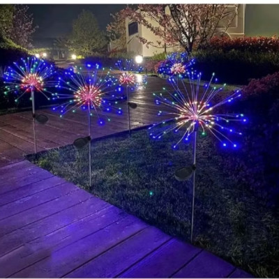 1 CÂY ĐÈN LED TRANG TRÍ SÁNG PHAO HOA NĂNG LƯỢNG MẶT TRỜI HIỆU ỨNG NHIỀU MÀU SẮC CỰC ĐẸP