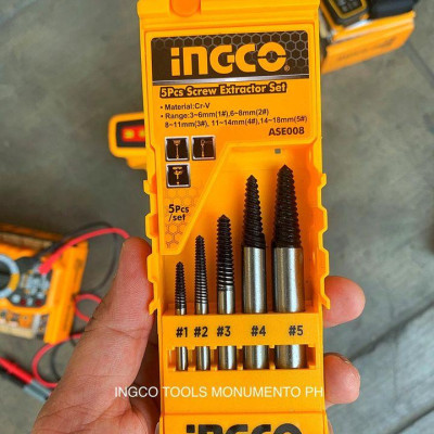 BỘ 5 MŨI VEN RĂNG INGCO ASE008 - HÀNG CHÍNH HÃNG