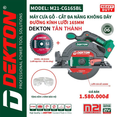 MÁY CƯA GỖ PIN  M21- CG165BL DEKTON-HÀNG CHÍNH HÃNG