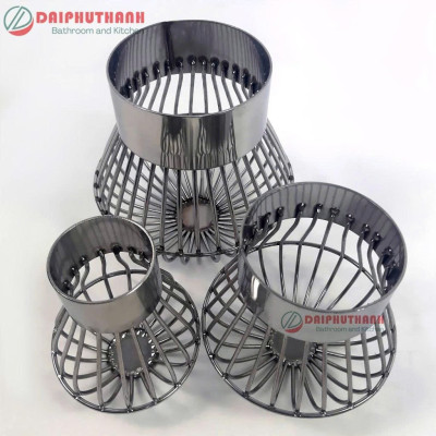 Cầu Chắn Rác Ban Công Quả Cầu Lọc Rác Sân Thượng Inox SUS304 - Nhiều kích cỡ, dùng cho ống phi 60, 90, 110,..