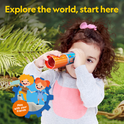 Đồ Chơi Lắp Ráp Ống Nhòm Đơn Ống Nat Geo STEAM DS1122h