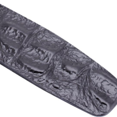 Thắt Lưng Nam Vân Cá Sấu 1 Lớp Huy Hoàng HT4123 (120 x 4 cm) - Đen