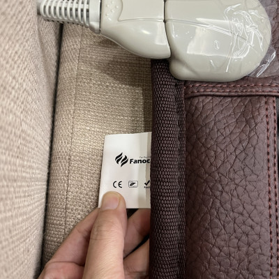 Thảm/Nệm đá nhiệt nóng tourmaline hạt tròn đen bóng Fanocare KT 50x150x3.5cm FN01R (Tặng kèm 1 gối đá tourmaline)