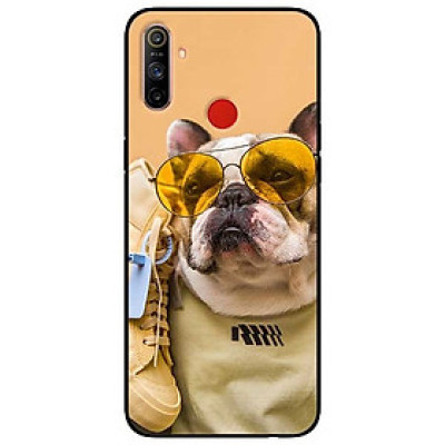 Ốp lưng dành cho Realme C3 mẫu Cún Kính Vàng