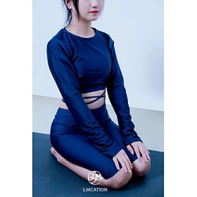 Áo Thể Thao Nữ Đa Năng LMcation Joyce Crop Top -  Xanh Đen