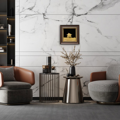 Tranh Khuê Văn Các mạ vàng 24K size lớn - Quà tặng ngoại giao cao cấp