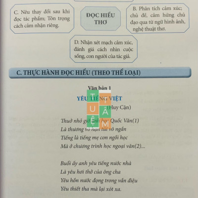 Sách - Ngữ Văn 8 Phương pháp đọc hiểu và viết dùng ngữ liệu ngoài
