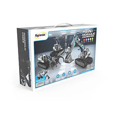 BYJARDA - GC0107 -  Bộ Kỹ Thuật Thủy Lực 3 Trong 1 (Máy Xúc, Cần Cẩu, Xe Bốc Gỗ) (223 Chi Tiết)