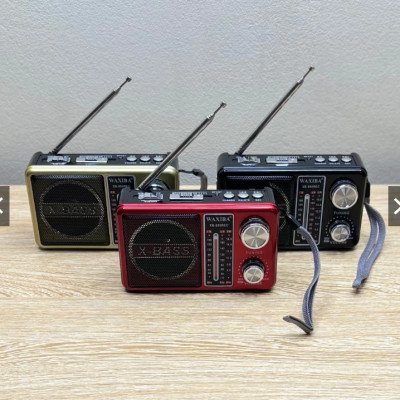 Máy Nghe Nhạc Kiêm Đài Radio Waxiba XB-895REC Tích Hợp Đèn Pin Hỗ Trợ Thẻ Nhớ, USB ( Hàng chính Hãng )