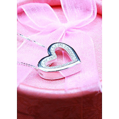 Dây Chuyền Và Mặt Dây Chuyền Nữ Bạc Ý Bạc Hiểu Minh DMD248 Trái Tim