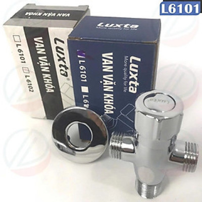 Van Chia Nước Van T Vặn 3 Ngã Có Khoá LUXTA Mã L6101 Và L6102 - Phụ kiện đấu nối thiết bị nhà tắm, phi 21