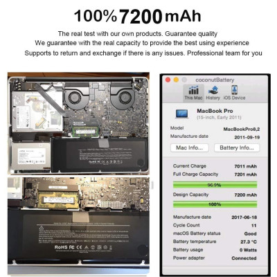 Pin Tương Thích Cho Macbook Pro 15 Inch A1286 ( 2010 ) TEEEMO PC Hàng Nhập Khẩu New Seal